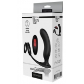 Черный массажер простаты REMOTE P-PLEASER - Dream Toys - в Магнитогорске купить с доставкой