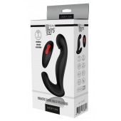 Черный вибромассажер простаты SWIRLING P-PLEASER - Dream Toys - в Магнитогорске купить с доставкой