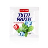Пробник гель-смазки Tutti-frutti со вкусом мяты - 4 гр. - Биоритм - купить с доставкой в Магнитогорске
