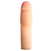 Телесная насадка-удлинитель на пенис PERFORMANCE 1.5INCH COCK XTENDER - 16 см. - Blush Novelties - в Магнитогорске купить с доставкой