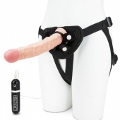 Регулируемые трусики с вибрирующей насадкой - 21 см. - Lux Fetish - купить с доставкой в Магнитогорске
