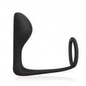 Стимулятор простаты с фиксацией эрекционным кольцом Prostate Gear - BlueLine - в Магнитогорске купить с доставкой