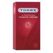 Презервативы Torex  Сладкая любовь  с ароматом клубники - 12 шт. - Torex - купить с доставкой в Магнитогорске