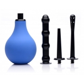 Анальный душ с 3 насадками Premium One-way Valve Anal Douche Set - XR Brands - купить с доставкой в Магнитогорске