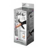 Пояс-трусики с насадкой Glamour - 17 см. - LOVETOY (А-Полимер) - купить с доставкой в Магнитогорске