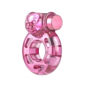 Розовое эрекционное виброкольцо Pink Bear - Baile - в Магнитогорске купить с доставкой