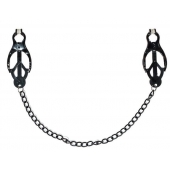 Зажимы на соски Darkside с цепочкой - Lola Games - купить с доставкой в Магнитогорске