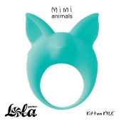 Зеленое эрекционное кольцо Kitten Kyle - Lola Games - в Магнитогорске купить с доставкой