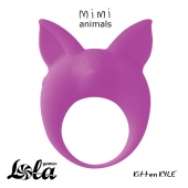 Фиолетовое эрекционное кольцо Kitten Kyle - Lola Games - в Магнитогорске купить с доставкой