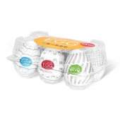 Набор из 6 мастурбаторов Tenga EGG Easy Beat с различным рельефом - Tenga - в Магнитогорске купить с доставкой