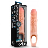 Телесный реалистичный фаллоудлинитель 9 Inch Silicone Cock Sheath Penis Extender - 22,86 см. - Blush Novelties - в Магнитогорске купить с доставкой