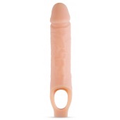 Телесный реалистичный фаллоудлинитель 10 Inch Silicone Cock Sheath Penis Extender - 25,4 см. - Blush Novelties - в Магнитогорске купить с доставкой