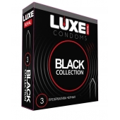 Черные презервативы LUXE Royal Black Collection - 3 шт. - Luxe - купить с доставкой в Магнитогорске
