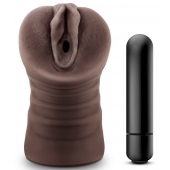 Коричневый мастурбатор-вагина Hot Chocolate Brianna - Blush Novelties - в Магнитогорске купить с доставкой