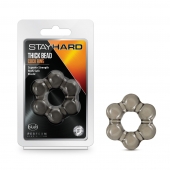 Дымчатое эрекционное кольцо Stay Hard Thick Bead Cock Ring - Blush Novelties - в Магнитогорске купить с доставкой