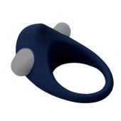 Гладкое синее эрекционное виброкольцо STIMU RING - Dream Toys - в Магнитогорске купить с доставкой