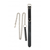 Черный ошейник с поводком Wild - Lola Games - купить с доставкой в Магнитогорске