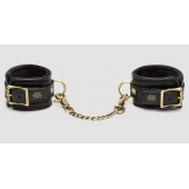 Черные наручники Bound to You Faux Leather Wrist Cuffs - Fifty Shades of Grey - купить с доставкой в Магнитогорске