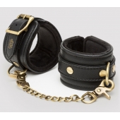 Черные наручники Bound to You Faux Leather Wrist Cuffs - Fifty Shades of Grey - купить с доставкой в Магнитогорске