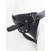 Черный пояс для насадок CLASS STRAP Restyling - LOVETOY (А-Полимер) - купить с доставкой в Магнитогорске