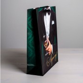 Бумажный пакет «Лучшему!» - 23 х 27 см. - Сима-Ленд - купить с доставкой в Магнитогорске