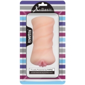 Телесный мастурбатор-вагина X-Basic Pocket Pussy без вибрации - Lovetoy - в Магнитогорске купить с доставкой