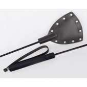 Черный стек  Готика  с заклепками - 67 см. - Sitabella - купить с доставкой в Магнитогорске