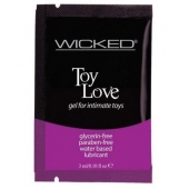 Лубрикант на водной основе для использования с игрушками WICKED Toy Love - 3 мл. - Wicked - купить с доставкой в Магнитогорске