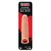 Телесная насадка EXTENDER WITH BALL STRAP 6.5 - 17 см. - Dream Toys - в Магнитогорске купить с доставкой