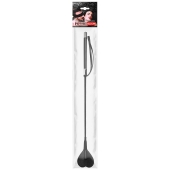 Черный стек с наконечником-сердечком - 54 см. - Notabu - купить с доставкой в Магнитогорске