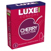 Презервативы с ароматом вишни LUXE Royal Cherry Collection - 3 шт. - Luxe - купить с доставкой в Магнитогорске