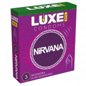 Презервативы с увеличенным количеством смазки LUXE Royal Nirvana - 3 шт. - Luxe - купить с доставкой в Магнитогорске