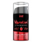 Жидкий интимный гель с эффектом вибрации Vibration! Strawberry - 15 мл. - INTT - купить с доставкой в Магнитогорске