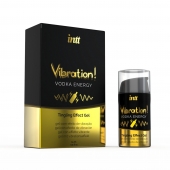 Жидкий интимный гель с эффектом вибрации Vibration! Vodka Energy - 15 мл. - INTT - купить с доставкой в Магнитогорске