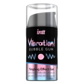 Жидкий интимный гель с эффектом вибрации Vibration! Bubble Gum - 15 мл. - INTT - купить с доставкой в Магнитогорске