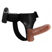 Страпон на трусиках с вибрацией Ultra Passionate Harness - 16 см. - Baile - купить с доставкой в Магнитогорске