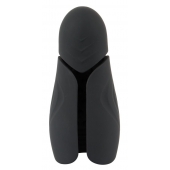Черный силиконовый вибромастурбатор с нагревом Masturbator with 2 Functions - Orion - в Магнитогорске купить с доставкой