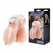 Прозрачная клетка целомудрия Acrylic See-thru Chastity Cage - BlueLine - купить с доставкой в Магнитогорске