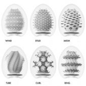 Набор из 6 мастурбаторов Tenga EGG IV с различным рельефом - Tenga - в Магнитогорске купить с доставкой