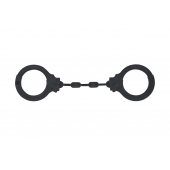 Черные силиконовые наручники Suppression - Lola Games - купить с доставкой в Магнитогорске
