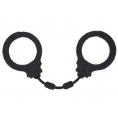 Черные силиконовые наручники Suppression - Lola Games - купить с доставкой в Магнитогорске