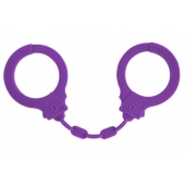 Фиолетовые силиконовые наручники Suppression - Lola Games - купить с доставкой в Магнитогорске