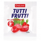Гель-смазка Tutti-frutti со вкусом барбариса - 4 гр. - Биоритм - купить с доставкой в Магнитогорске