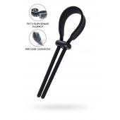 Черное эрекционное лассо на пенис Keb - A-toys - в Магнитогорске купить с доставкой