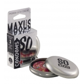 Экстремально тонкие презервативы в железном кейсе MAXUS Extreme Thin - 3 шт. - Maxus - купить с доставкой в Магнитогорске