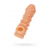 Телесная закрытая насадка с пупырышками Cock Sleeve Size M - 15,6 см. - KOKOS - в Магнитогорске купить с доставкой