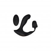 Черный вибромассажер простаты с эрекционным кольцом Strapped   Tapped - Zero Tolerance - в Магнитогорске купить с доставкой