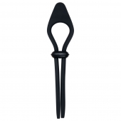 Черное эрекционное лассо с вибропулей Black Tie Affair - Zero Tolerance - в Магнитогорске купить с доставкой