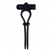 Черное эрекционное лассо с вибропулей Black Tie Affair - Zero Tolerance - в Магнитогорске купить с доставкой