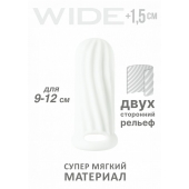 Белый фаллоудлинитель Homme Wide - 11 см. - Lola Games - в Магнитогорске купить с доставкой
